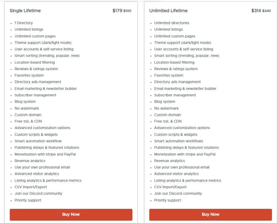DirectoryEasy Lifetime Deal: Directory Website Builder 3 DirectoryEasy dealfuel pricing
