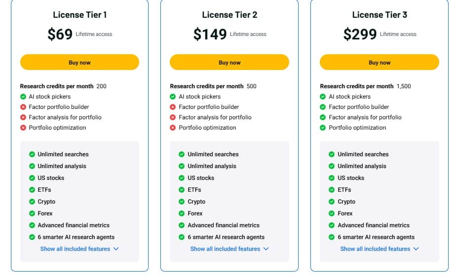 Kavout Lifetime Deal: AI Financial Research Agent 3 Kavout appsumo price
