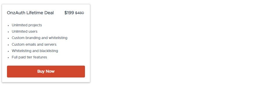 OnzAuth Lifetime Deal: Passwordless Authentication Platform 3 OnzAuth dealfuel price