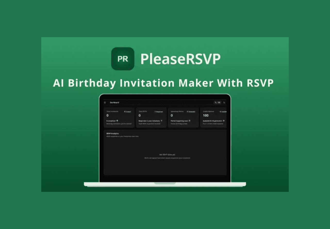 PleaseRSVP Lifetime Deal: AI Birthday Invitation Maker With RSV 2 PleaseRSVP Deal on Dealfuel