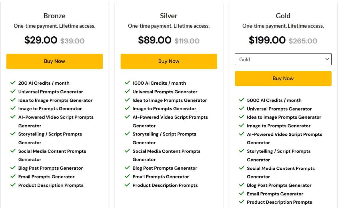 Prompting Systems Lifetime Deal: AI Tools to Generate Perfect Prompts 3 Prompting Systems Dealmirror Price
