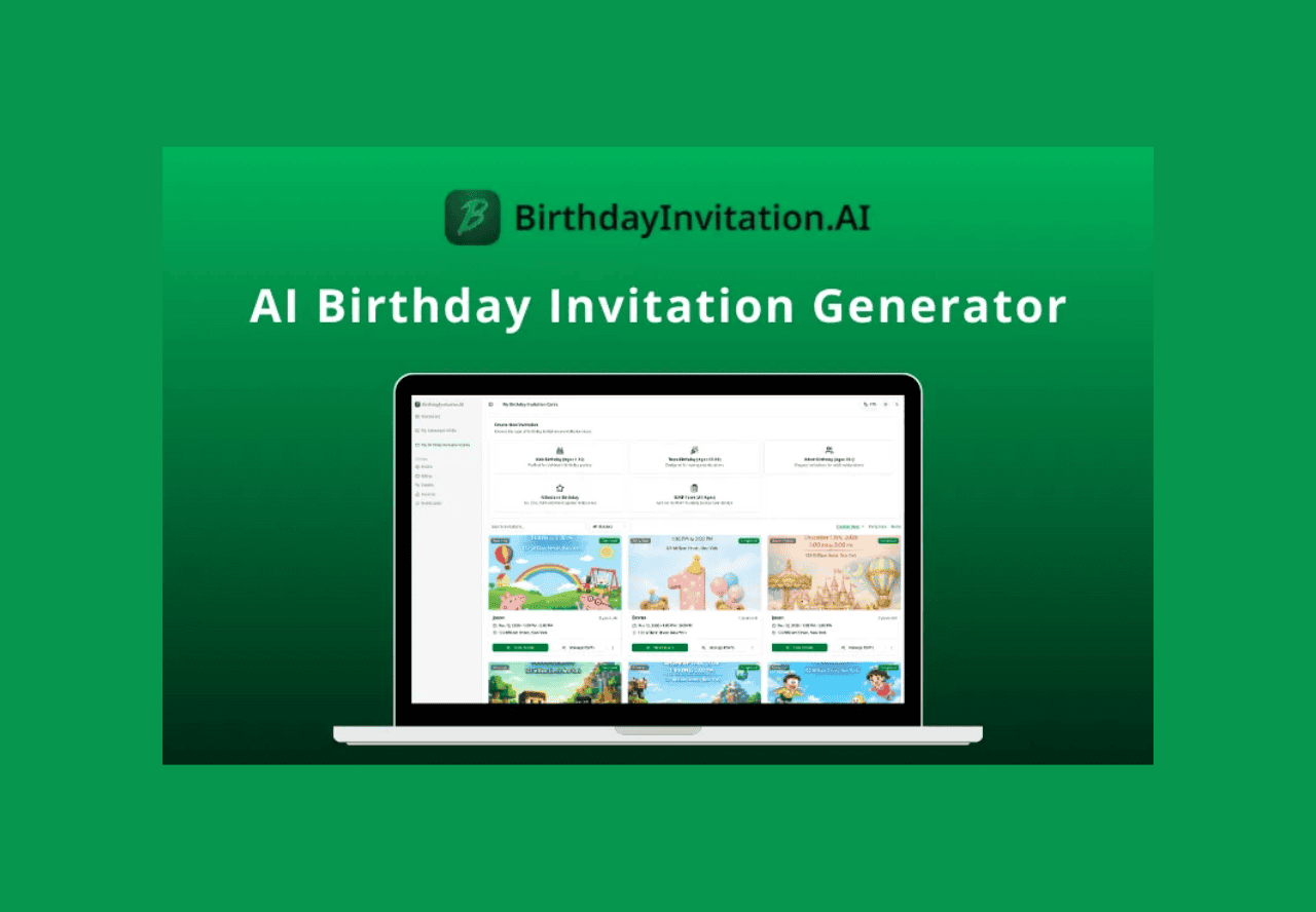 BirthdayInvitation.AI lifetime deal on Dealfuel