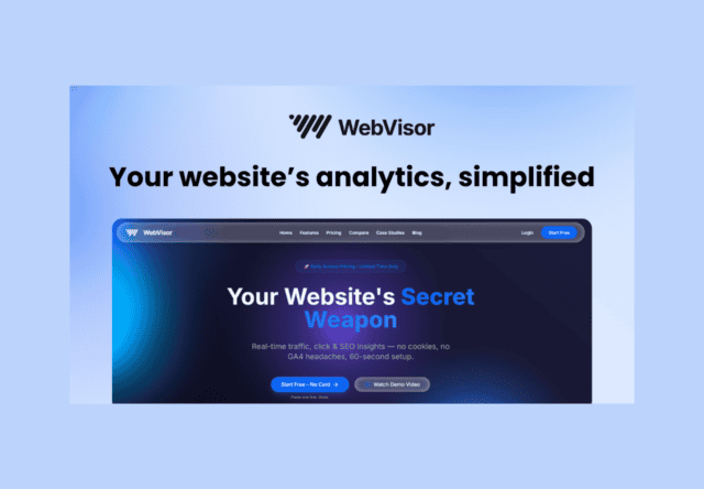 WebVisor lifetime deal on Saaszilla